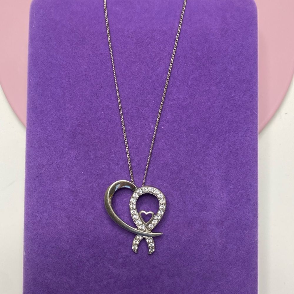 💛 Classic 925 CZ Heart Necklace